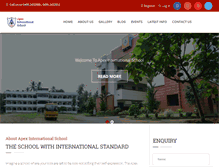 Tablet Screenshot of apexinternationalschool.org